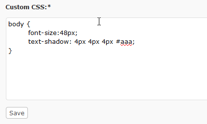 Custom css Code Custom css Code
