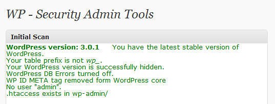 WP Security Scan